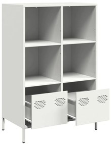 Móvel alto 68x39x103,5 cm aço branco