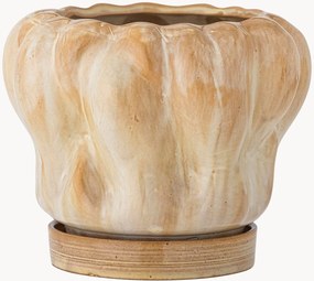 Vaso de cerâmica com prato Hollis