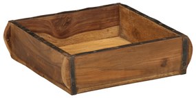 Bandeja vidaXL 31x29x10 cm em Madeira Recuperada