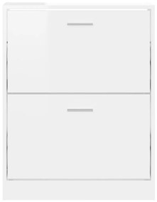 Sapateira 59x17x81 cm derivados de madeira branco brilhante