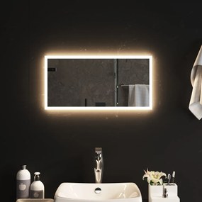 vidaXL Espelho de casa de banho com luzes LED 30x60 cm