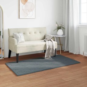 vidaXL Tapete de Pelo Sintético de Coelho Olite Antracite 80 x 150 cm