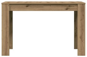 Mesa de jantar 120x60x76cm derivados madeira carvalho artisiano
