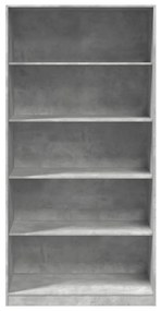 Roupeiro 100x50x200 cm derivados de madeira cinzento cimento