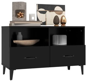 Móvel p/ TV 80x36x50 cm derivados de madeira preto