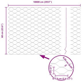 Postes de Cerca vidaXL 11 pcs U-Channel Cinza 60 cm Aço