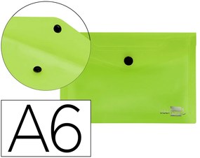 Bolsa Porta Documentos com Mola Din A6 Verde