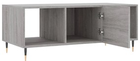 Mesa de centro 102x50x40cm derivados de madeira cinzento sonoma