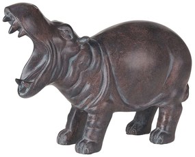 Figura decorativa castanho escuro 23 cm BELBARI Beliani
