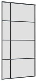 Porta desliz. c/ conj. ferragens 102,5x205cm vidro ESG preto