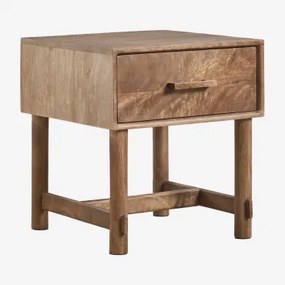 Mesa De Cabeceira 45x45 Cm Em Madeira De Manga Aloma Madeira De Manga - Sklum