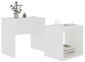 Conjunto mesas de centro 48x30x45 cm contraplacado branco