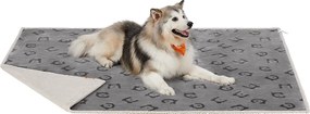 Manta para cães 229 x 203 cm (C x L), adequada para pessoas e cães de tamanho extragrande cinzento