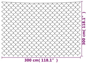 Rede luzes de natal 3x3 m 306 luzes LED int/ext colorido