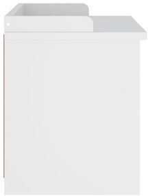 Banco de entrada SANDNES Branco 87x40x50 cm pinho maciço