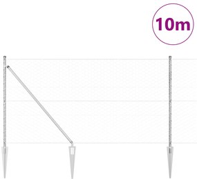 Cerca Hexagonal vidaXL 1,4x10 m Aço Galvanizado