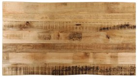 Tampo de mesa c/borda viva 100x60x2,5cm mangueira áspera maciça