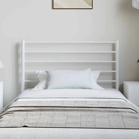 Cabeceira de cama 100 cm metal branco
