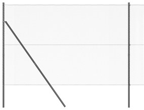 Cerca Hexagonal vidaXL Cinza 1,6x25 m Aço