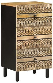 vidaXL Aparador 40x33,5x75 cm madeira de mangueira áspera maciça