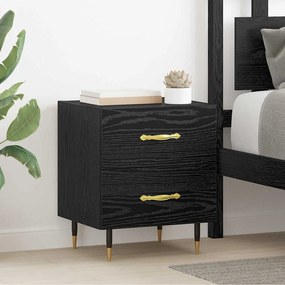 vidaXL Armário de Cabeceira 2 pcs Carvalho preto 40 x 35 x 47,5 cm