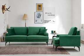 Sofá 3 Lugares Papira – Verde – 205 cm x 90 cm x 88 cm