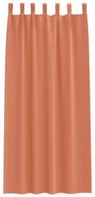 Cortinas opacas 2 pcs Terracota 245 x 140 cm Poliéster