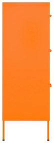 Armário com gavetas aço 80x35x101,5 cm laranja