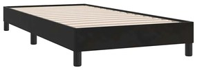 Cama box spring com colchão 90x210 cm veludo preto