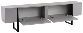 Móvel para TV Serenity - Cinza Preto - 180x50x29,5 cm