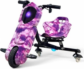 Triciclo eléctrico Crianças Drift Trike 250W 36V litio Rosa Grafitti