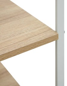 Armário para micro-ondas derivados de madeira branco/carvalho