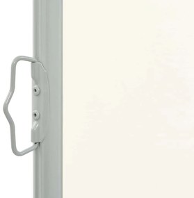 Toldo lateral retrátil para pátio 100x300 cm creme