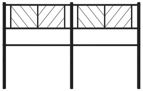 Cabeceira de cama 140 cm metal preto