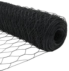 Postes de Cerca vidaXL 11 pcs U-Channel Cinza 60 cm Aço, Cerca Hexagon