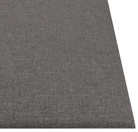 Painel de parede 12 pcs 30x30 cm tecido 1,08 m² cor cinza-claro