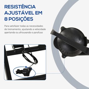 HOMCOM Rolo de Bicicleta Dobrável com Resistência Magnética Ajustável