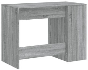 Secretária 102x50x75 cm derivados de madeira cinzento sonoma