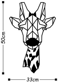 Acessório Decorativo de Parede Metal-012 – Preto – 33 x 50 cm