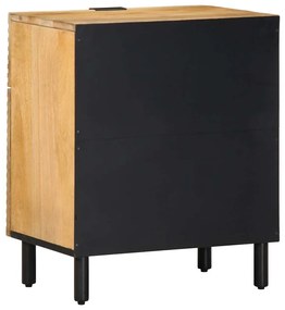 Mesa de cabeceira 50x33x60 cm madeira de mangueira maciça