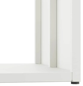 Suporte para lenha 40x40x40 cm aço laminado a frio branco
