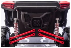 Carro elétrico infantil Racing Road 24V 2 Lugares 4x4 Rodas EVA Vermelho