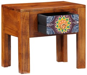 Mesa de Apoio vidaXL 40x30x36 cm Madeira Sólida de Acácia