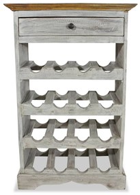 Garrafeira madeira de mogno maciça 55x23x85 cm