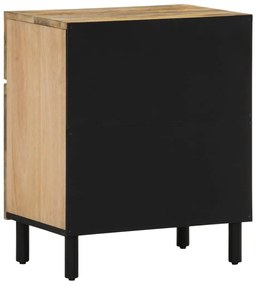 Mesa de cabeceira 50x33x60 cm madeira de mangueira maciça