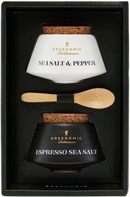 Conjunto de temperos Espresso Salt and Sea Salt & Pepper, conjunto de 4