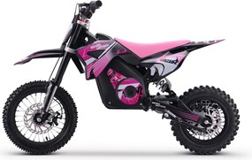 Kids Electric Dirt Bike 1000W | Beneo Motors Gazelle Pink | Ages 6–10 | Speed Limiter