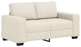 vidaXL | Sofá | com almofada com travesseiro Bege 160 x 77 x 82 cm Linho