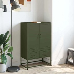 Móvel alto 68x39x111,5 cm aço verde azeitona