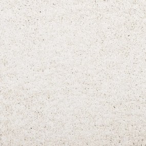 Tapete shaggy de pelo alto PAMPLONA 160x230 cm creme